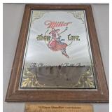 Miller Beer Mirror 19 & 1/2 x 25 & 1/2"