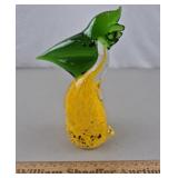 Art Glass Pelican 7" H