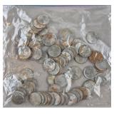 75ct 1943 Steel Pennies - Poor Condition