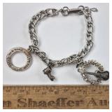 Charm Bracelet NY Worlds Fair Silver