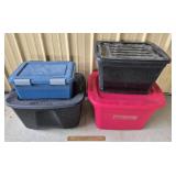 4ct Plastic Totes