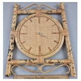 Bamboo Wall Clock 20 & 1/2" H