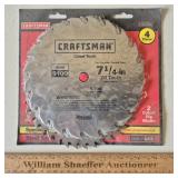 Craftsman 7 & 1/4" Saw Blades - Unused