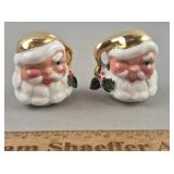 Vintage Atlas Santa Salt & Pepper Shakers