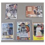 Baseball Card Lot Jerseys, Bat, Signature