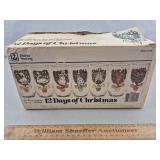 Anchor Hocking 12 Days of Christmas Glasses