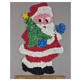 Vintage Melted Plastic Popcorn Santa