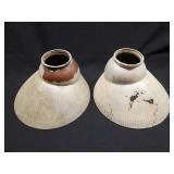 2 Mercury Glass Shades