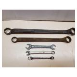 Assorted Snap On & Blue Point Wrenches 5 Pieces