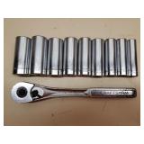 Craftsman 1/2" Ratchet & Deepwell Sockets SAE