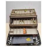 Fishing Tackle Box With Lures