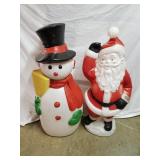 Frosty & Santa Blow Molds 40" Tall