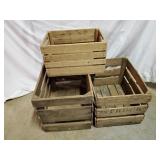 3 Wooden Crates