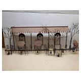 Vintage Metal Wall Art Diner 3D 21" x 45"