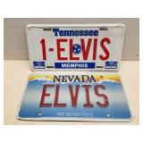 2 Elvis License Plates
