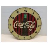Stained Glass Coca Cola Battery Op Clock