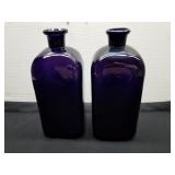 2 Purple Apothocary Jars