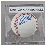 Easton Carmichael Signed Baseball - No COA