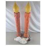 Blow Mold Candles & Jesus