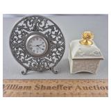 Lenox Clock & Birthstone Box