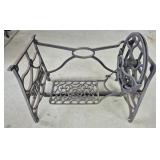 Cast Iron Domestic Sewing Machine Base 19 & 1/2"H