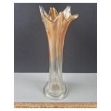 Vintage Carnival Glass Vase 9" H