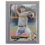 2017 Mitch Keller Signed Baseball Card