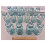 Vintage Blue Canning Jars