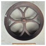 Antique Iron Wheel 18" W