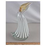 Art Glass Pelican 7 & 1/2" H