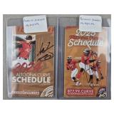 Altoona Curve Signed Baseball Schedules