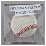 Esmerlyn Valdez Signed Baseball