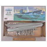 Revell U99 German Sub Model Unbuilt