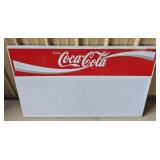 Vintage Metal Coca Cola Sign 27 & 3/4 x 45 & 1/4"