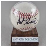 Anthony Solometo Signed Baseball - No COA