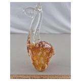 Art Glass Giraffe 9" H