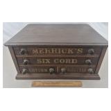 Antique Merricks Spool Cabinet