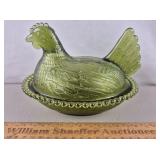 Indiana Glass Hen on Nest 5" H