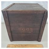 Vintage Wooden Egg Crate 12" H