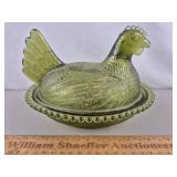 Indiana Glass Hen on Nest 5" H