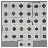 31ct 1910s Wheat Pennies