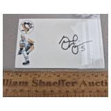Gord Dineen Signed Card Pens - No COA