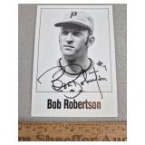 Bob Robertson Signed Card Pirates - No COA