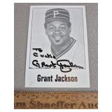 Grant Jackson Signed Card Pirates - No COA