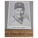 Joe Lonnett Signed Photo Pirates - No COA
