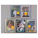 Baseball Rookie Cards - Jeter, Jones, Bo