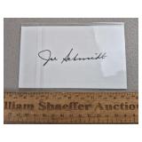 Joe Schmidt Signed Card Lions - No COA