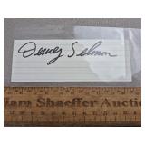 Dewey Selmon Signed Paper Buccaneers - No COA