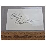 Glenn Dobbs Signed Card Dodgers - No COA