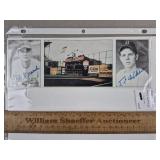 Eddie Miksis & Gene Hermanski Signed Photo